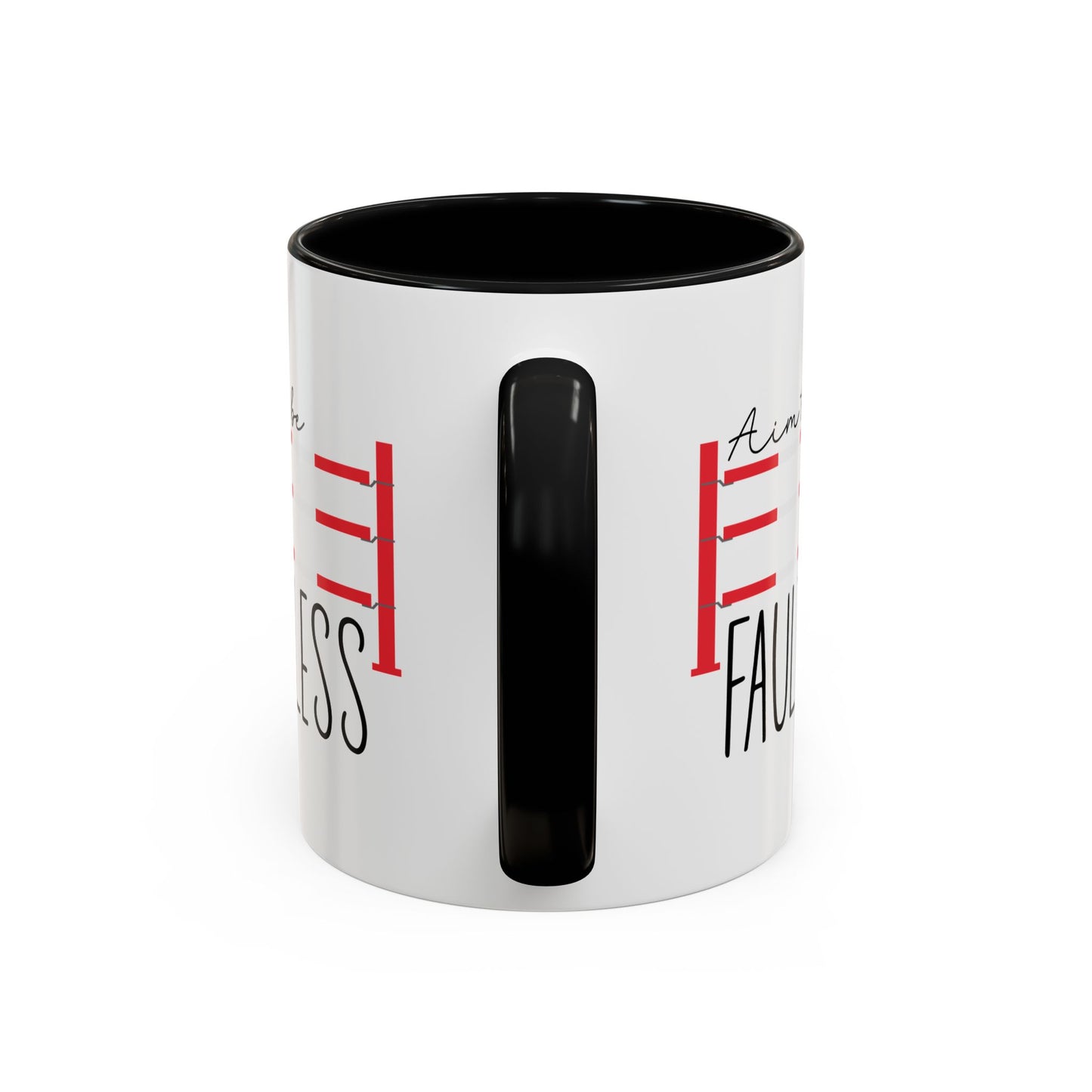 Aim to Be Faultless Horse Show Jumping Ceramic Mug