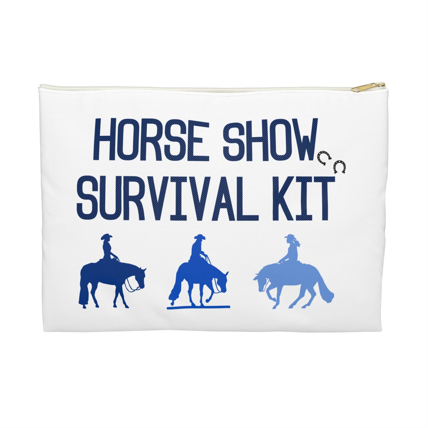 Western Horse Show Survival Kit Zipper Pouch