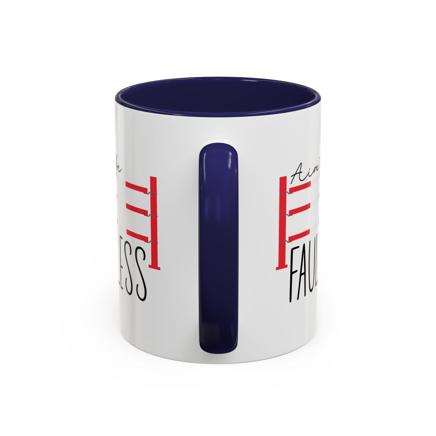 Aim to Be Faultless Horse Show Jumping Ceramic Mug