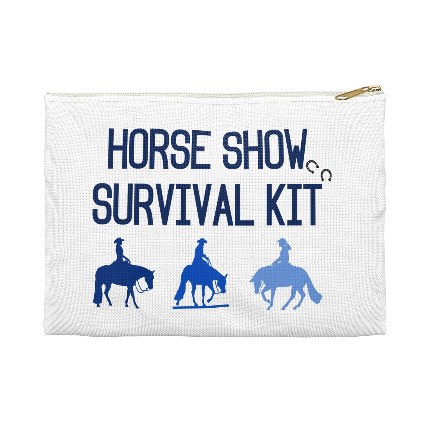 Western Horse Show Survival Kit Zipper Pouch
