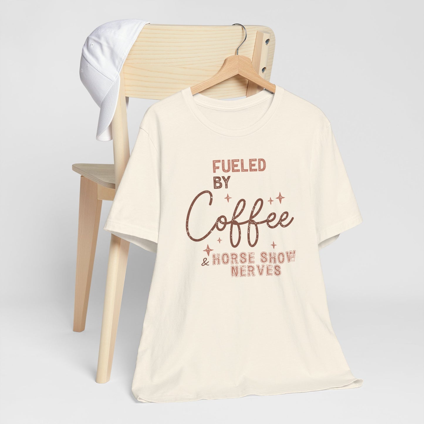 Fueled by Coffee and Horse Show Nerves Shirt (Adult)
