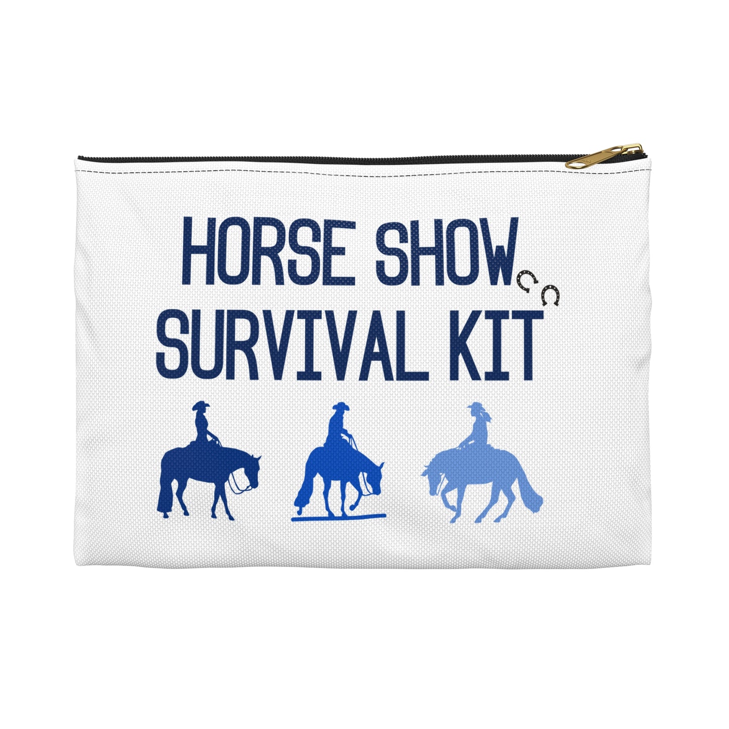 Western Horse Show Survival Kit Zipper Pouch