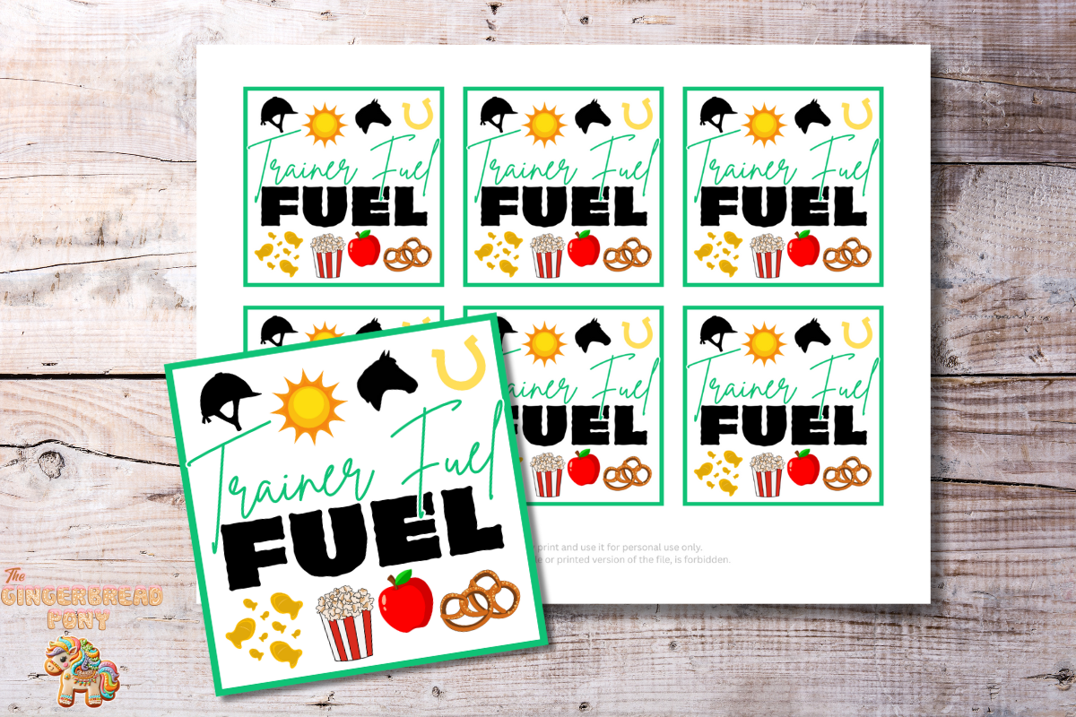 Trainer Fuel Printable Gift Tags