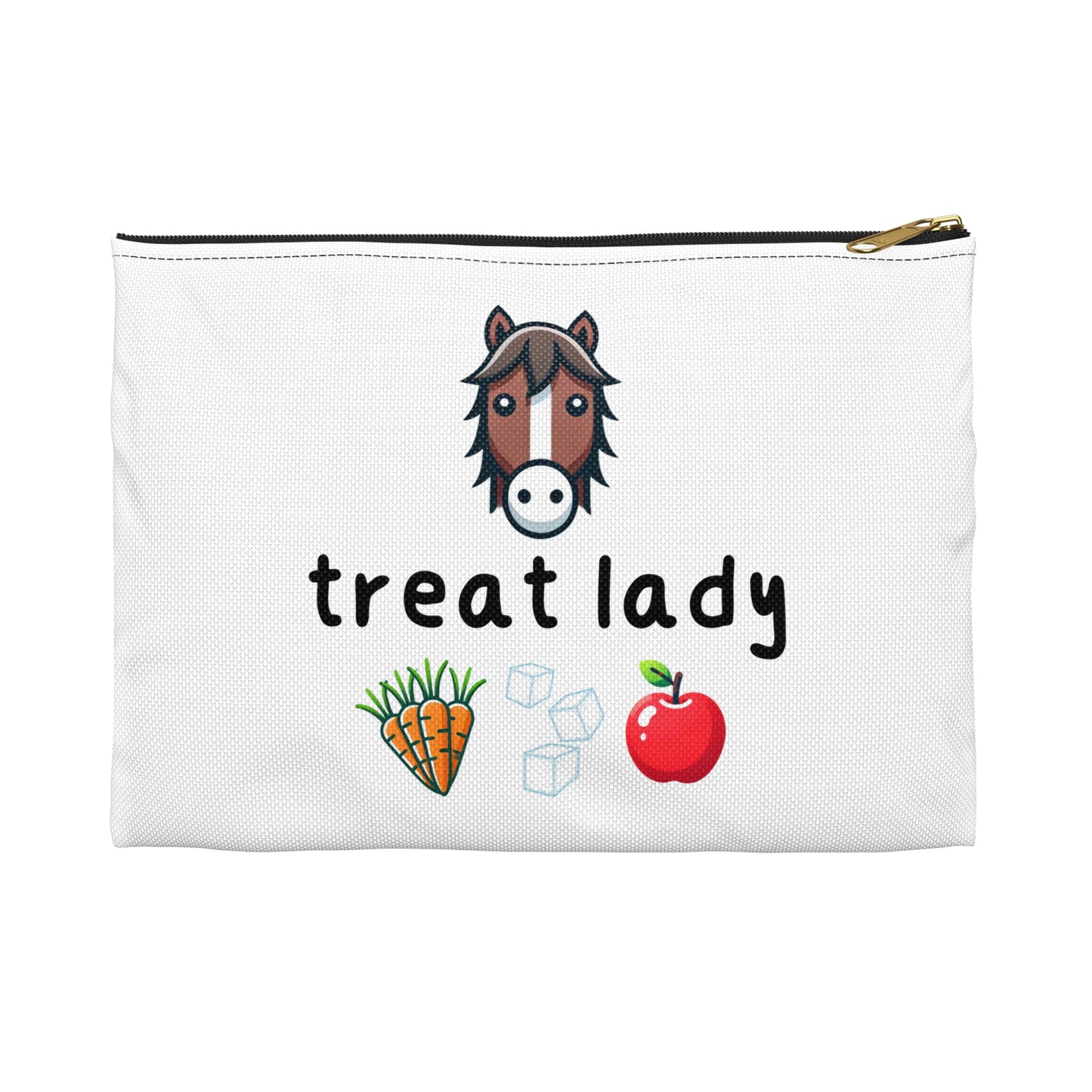 Treat Lady Horse Themed Zipper Pouch Bag