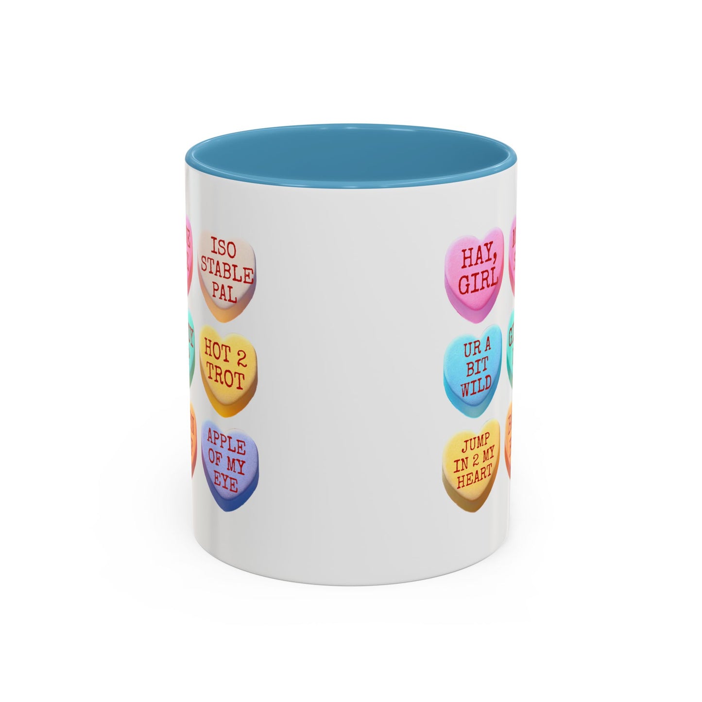 Valentine Horse Themed Conversation Hearts Mug