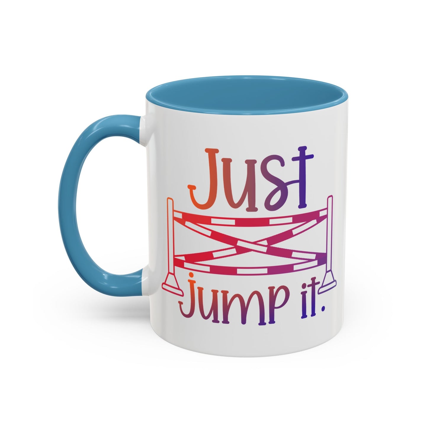 Just Jump It Horse Themed Ceramic Mug