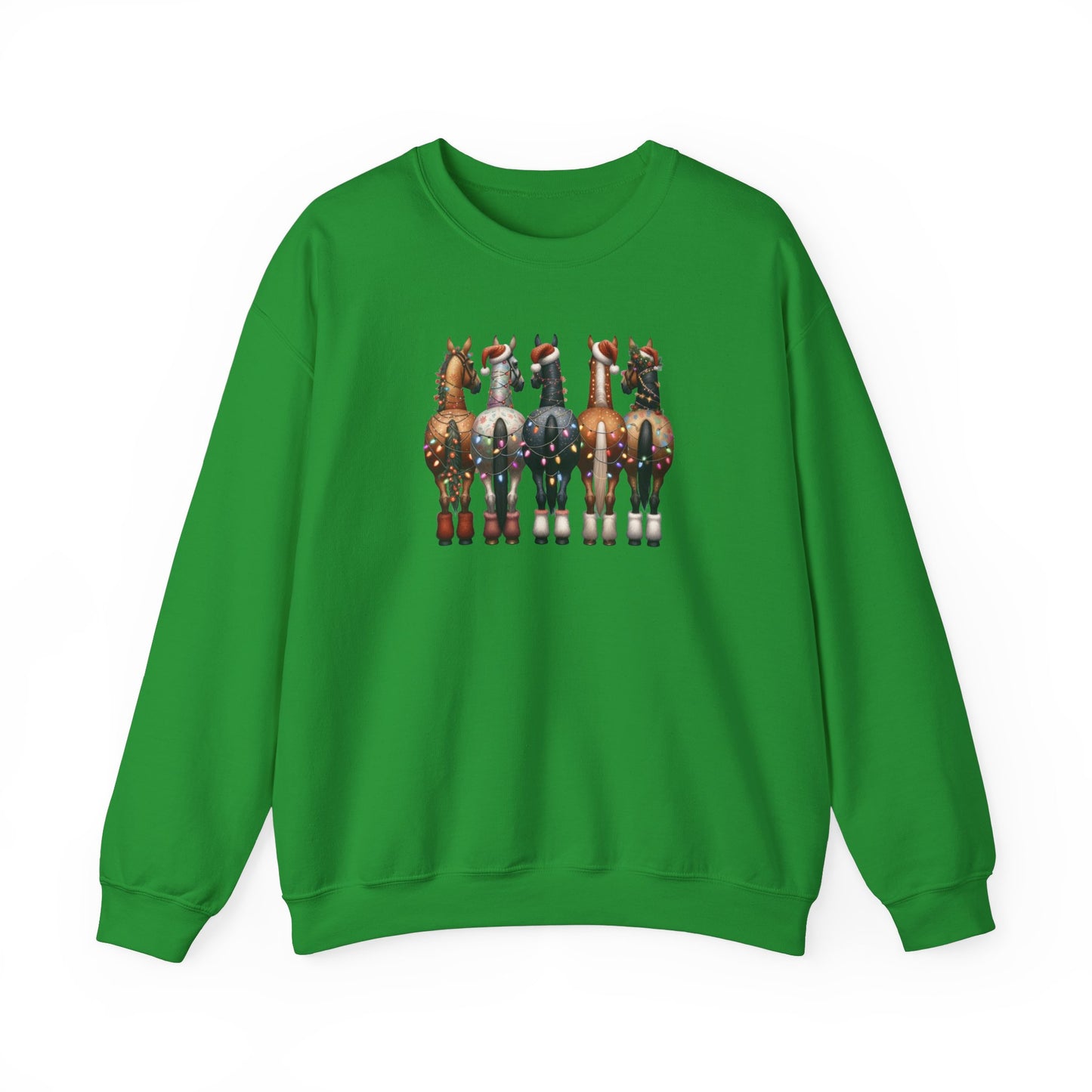 Christmas Horse Butts Festive Funny Sweatshirt (Adult)