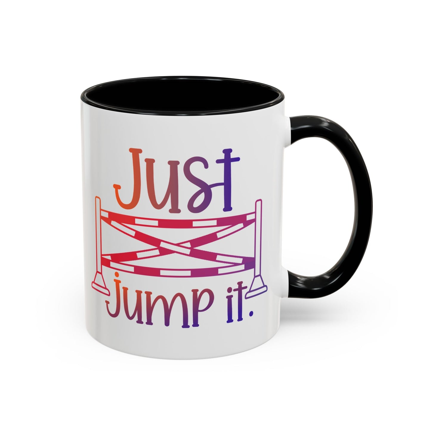 Just Jump It Horse Themed Ceramic Mug