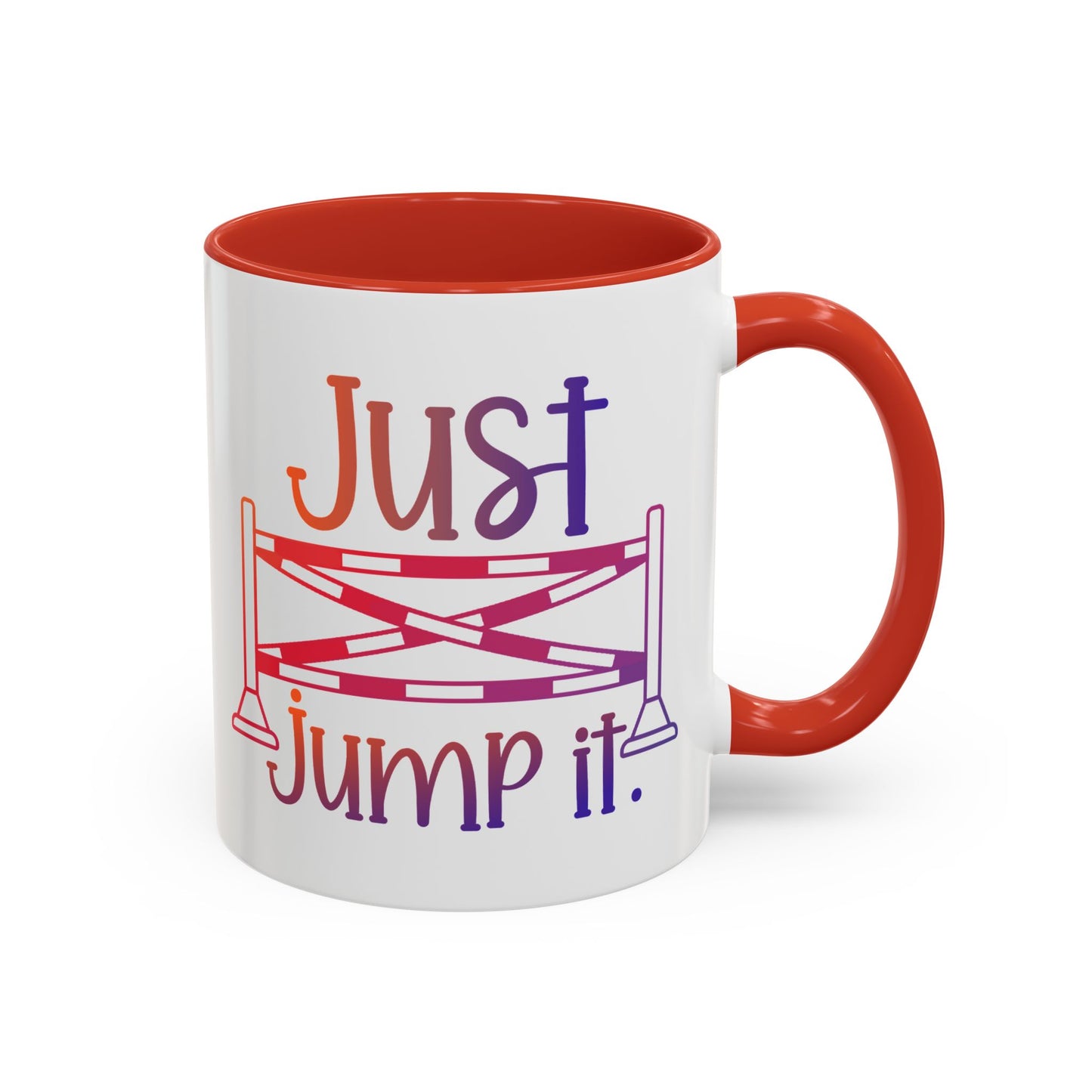 Just Jump It Horse Themed Ceramic Mug