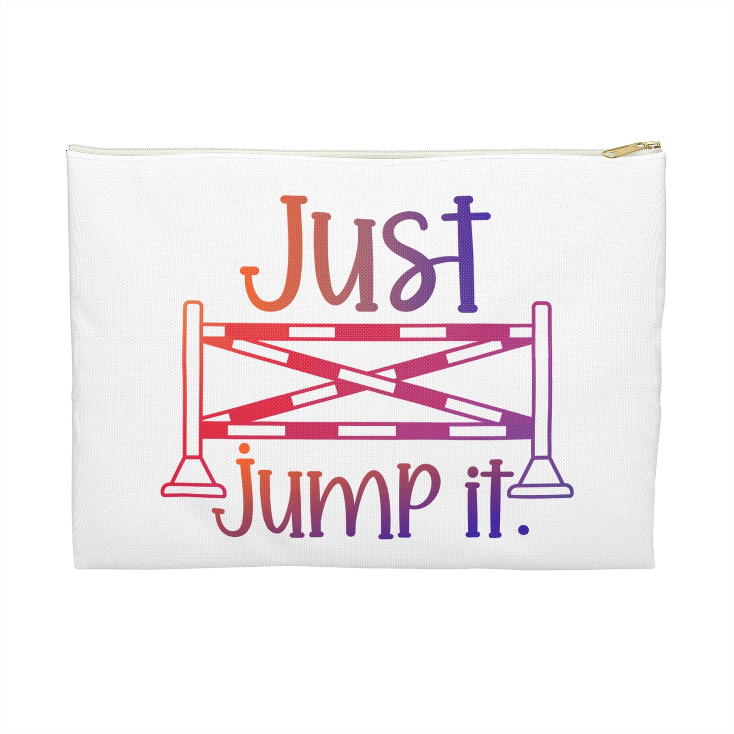 Just Jump It Zipper Pouch Bag