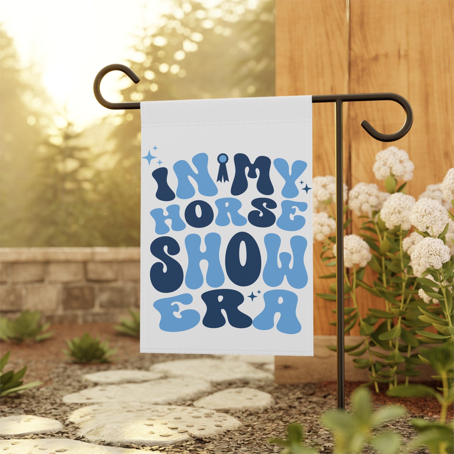 In My Horse Show Era Garden Flag