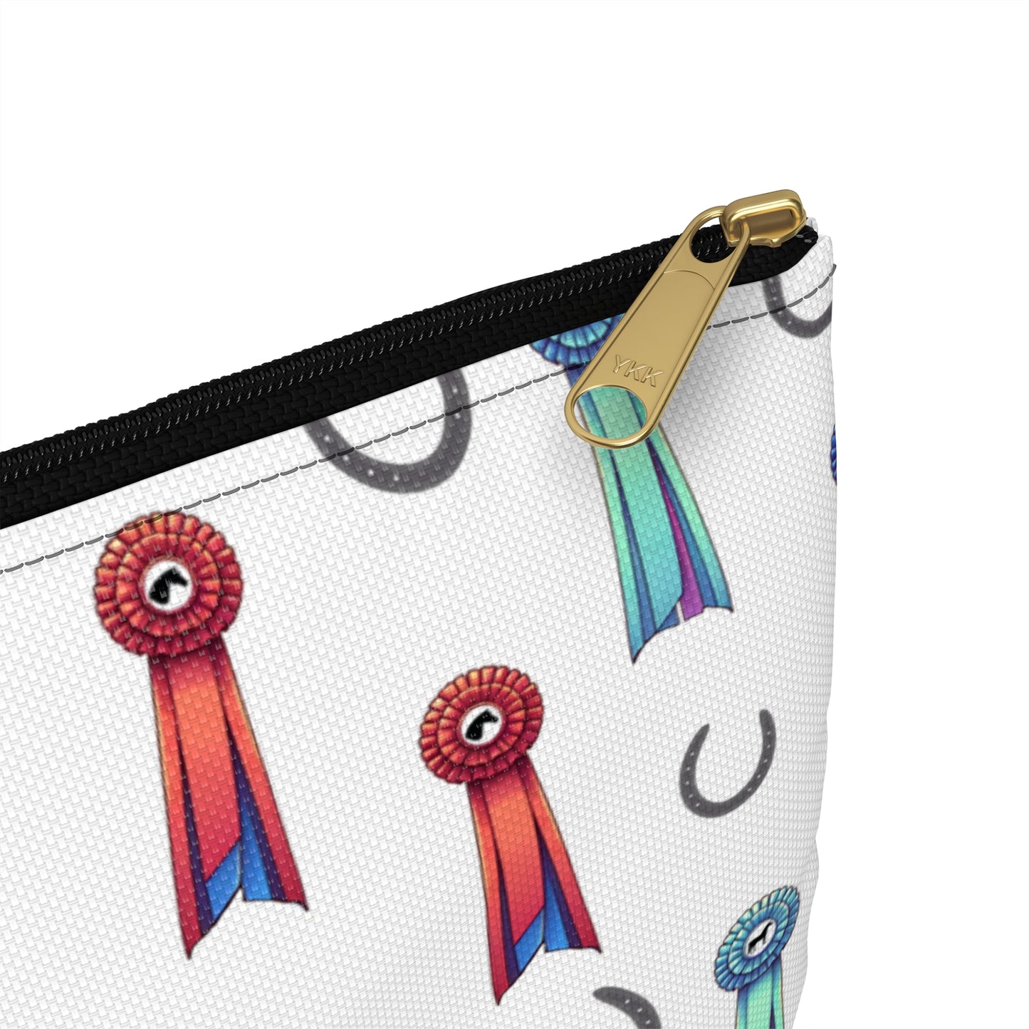 Horse Show Ribbons Theme Zipper Pouch Bag