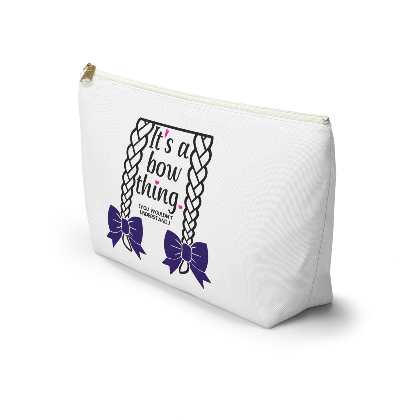 Equestrian Horse Show Bows Zipper Pouch Bag