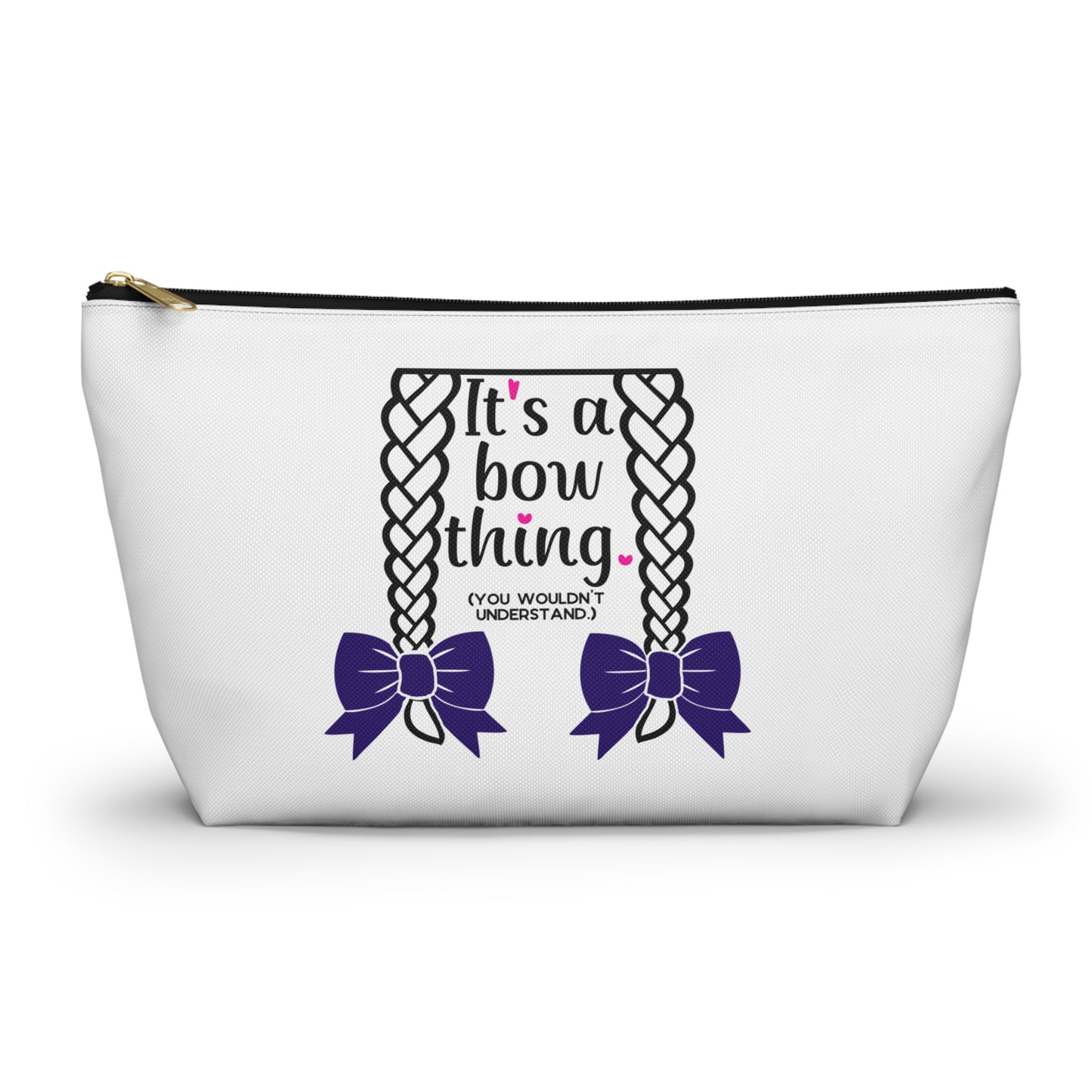 Equestrian Horse Show Bows Zipper Pouch Bag