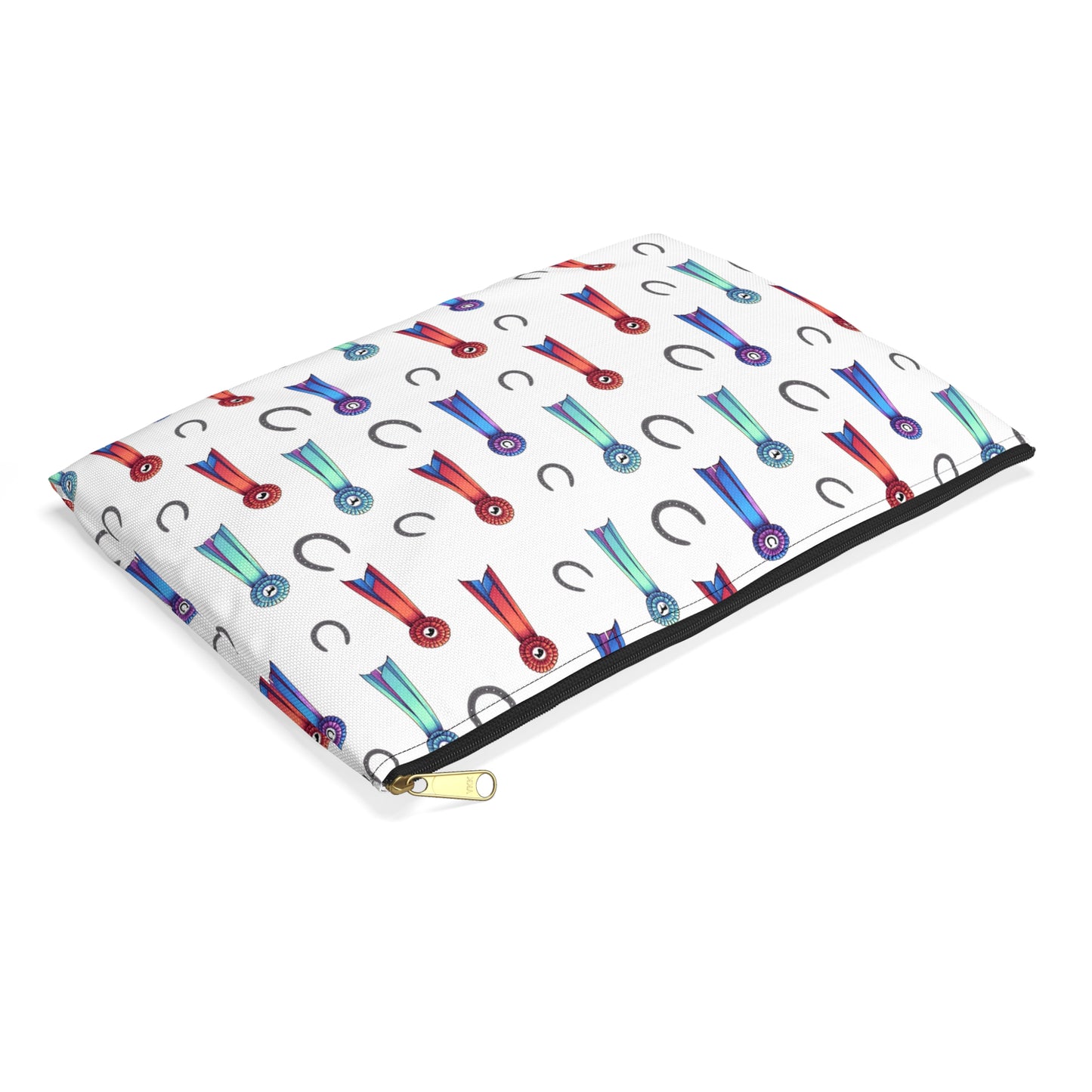 Horse Show Ribbons Theme Zipper Pouch Bag