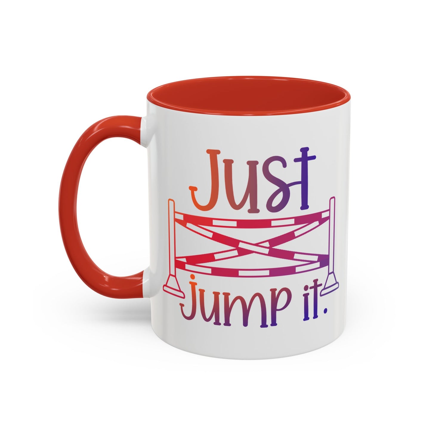 Just Jump It Horse Themed Ceramic Mug