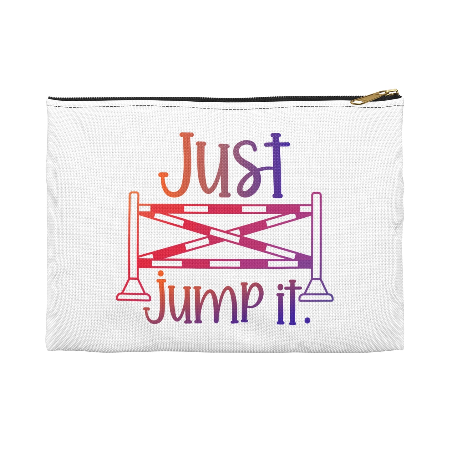 Just Jump It Zipper Pouch Bag