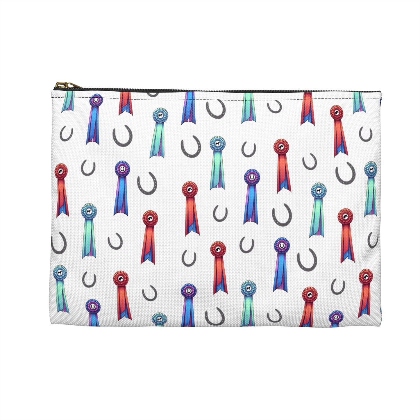 Horse Show Ribbons Theme Zipper Pouch Bag