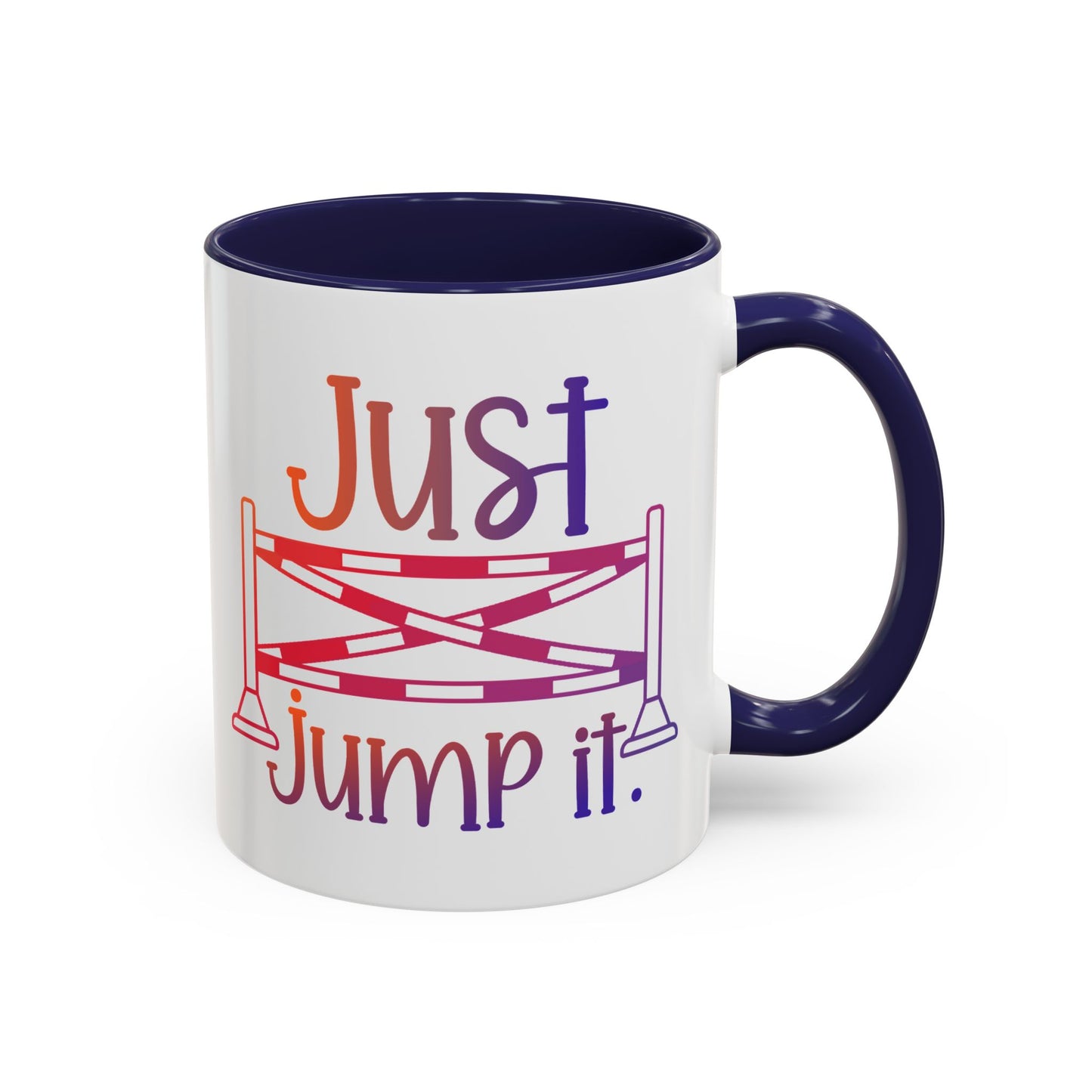 Just Jump It Horse Themed Ceramic Mug