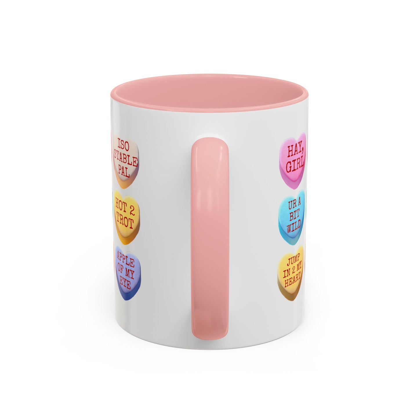 Valentine Horse Themed Conversation Hearts Mug