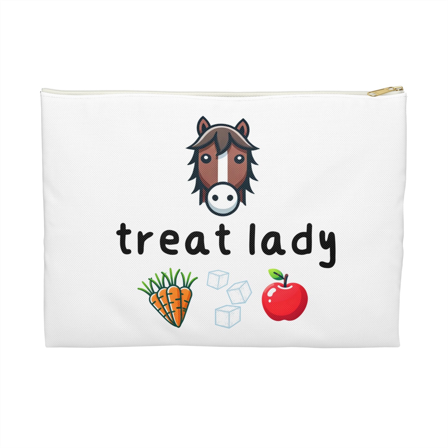 Treat Lady Horse Themed Zipper Pouch Bag