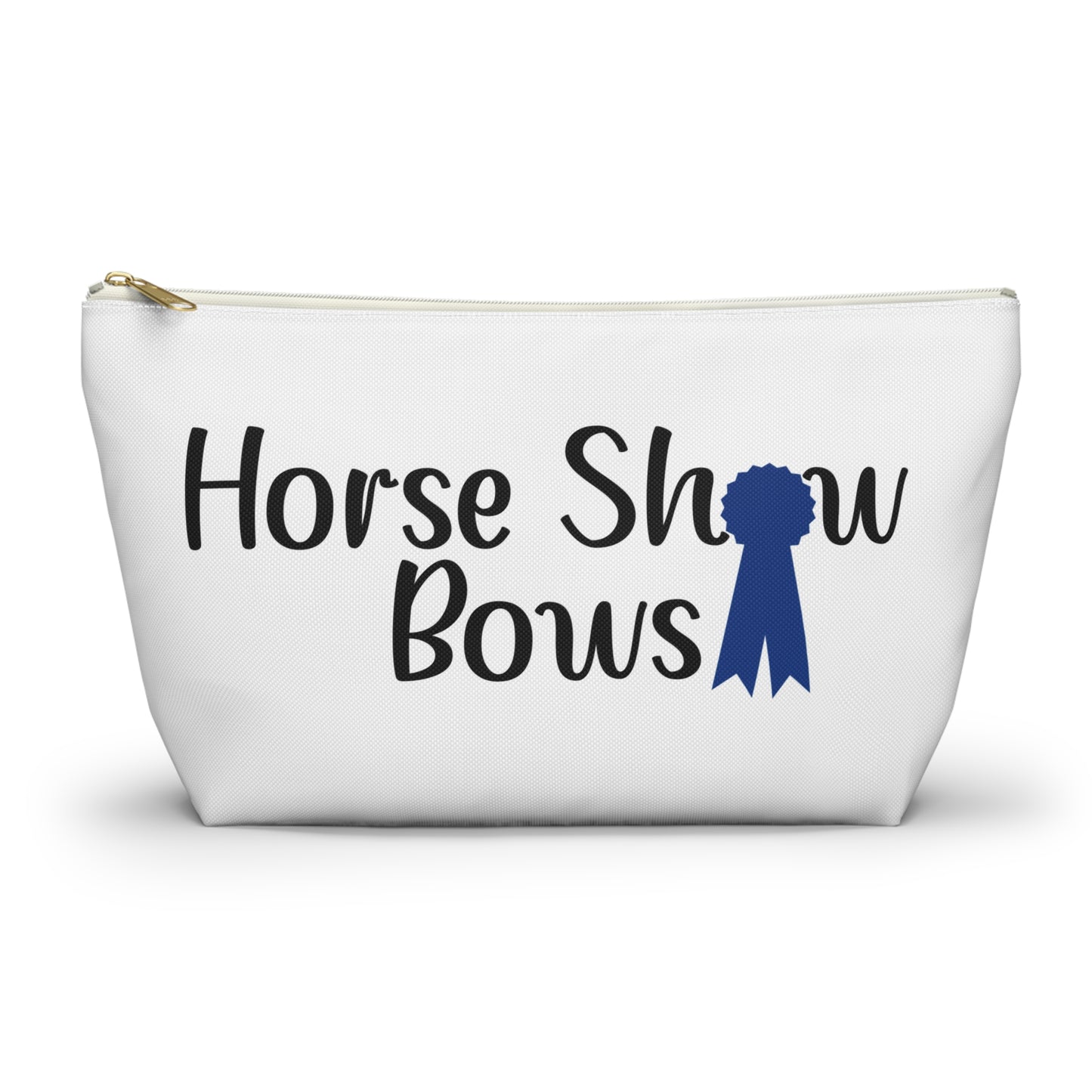 Blue Ribbon Horse Show Bows Zipper Pouch Bag