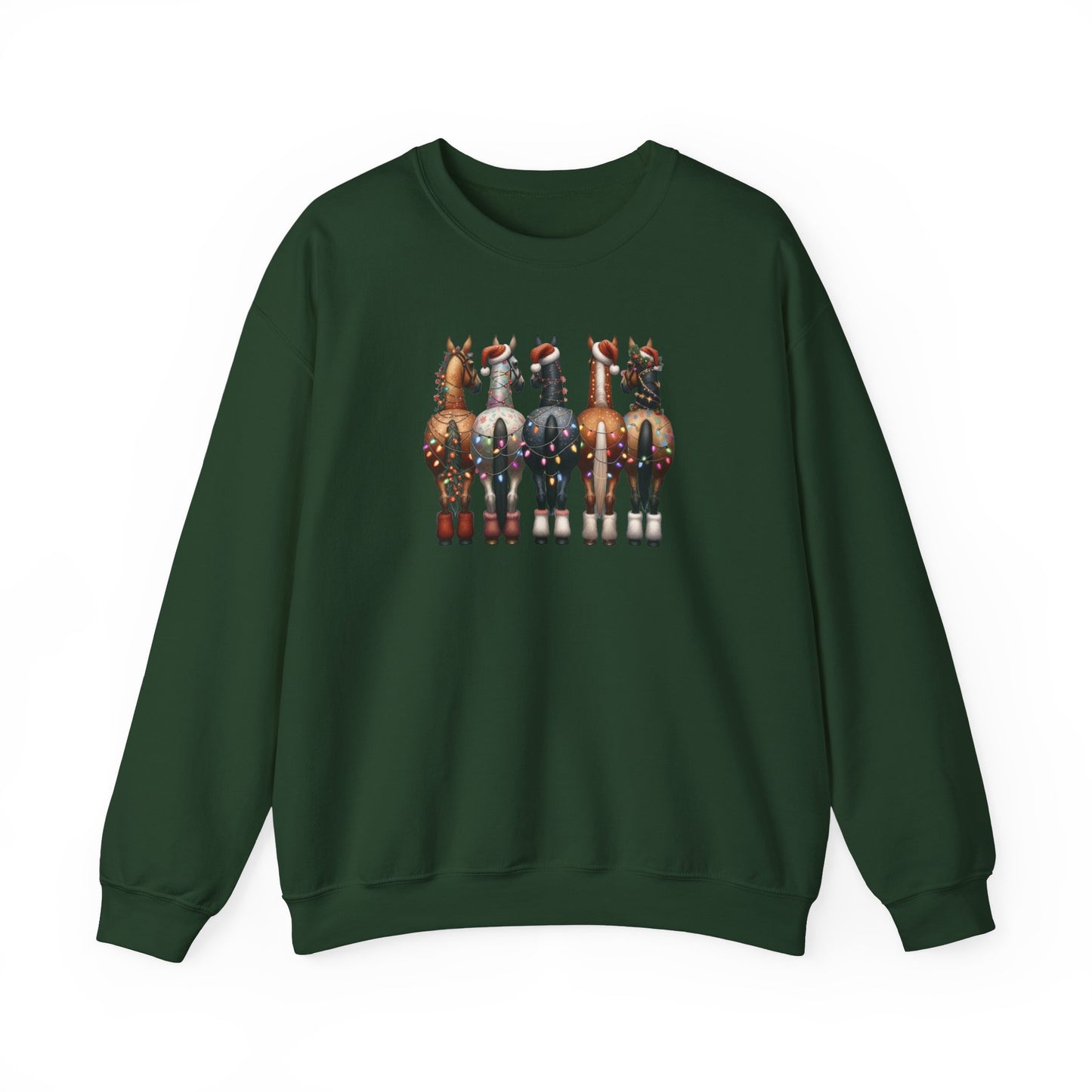 Christmas Horse Butts Festive Funny Sweatshirt (Adult)