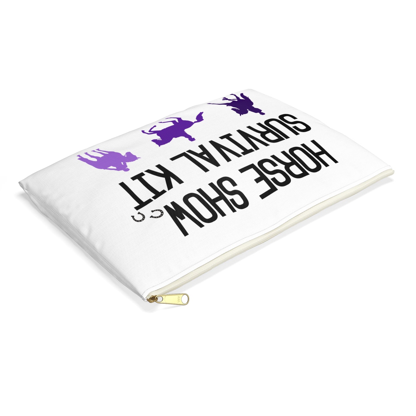 Dressage Horse Show Survival Kit Zipper Pouch Bag