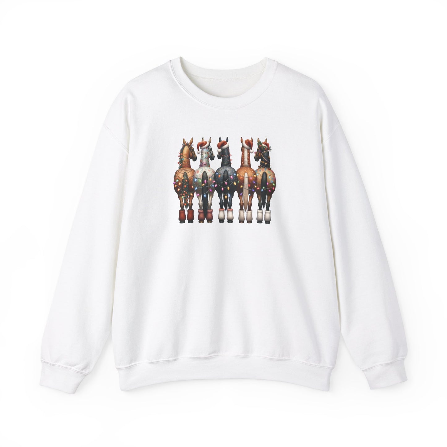 Christmas Horse Butts Festive Funny Sweatshirt (Adult)