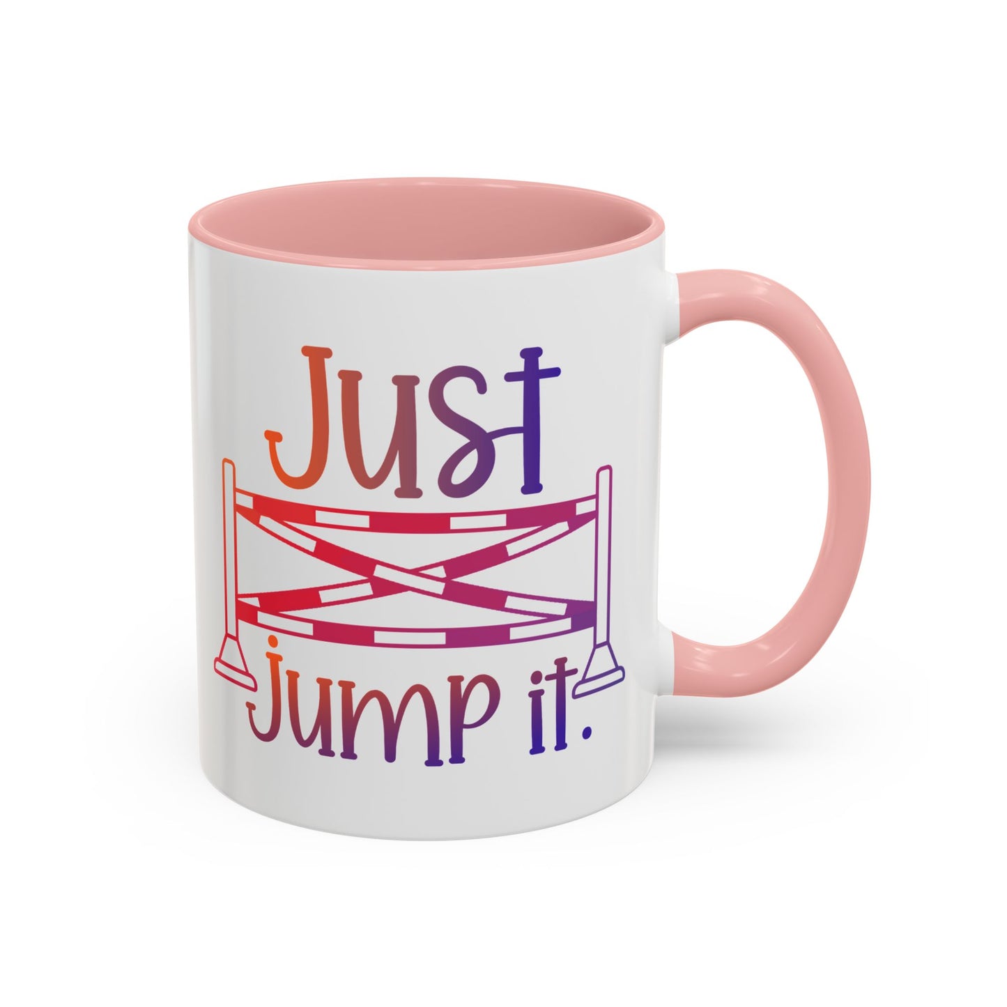 Just Jump It Horse Themed Ceramic Mug