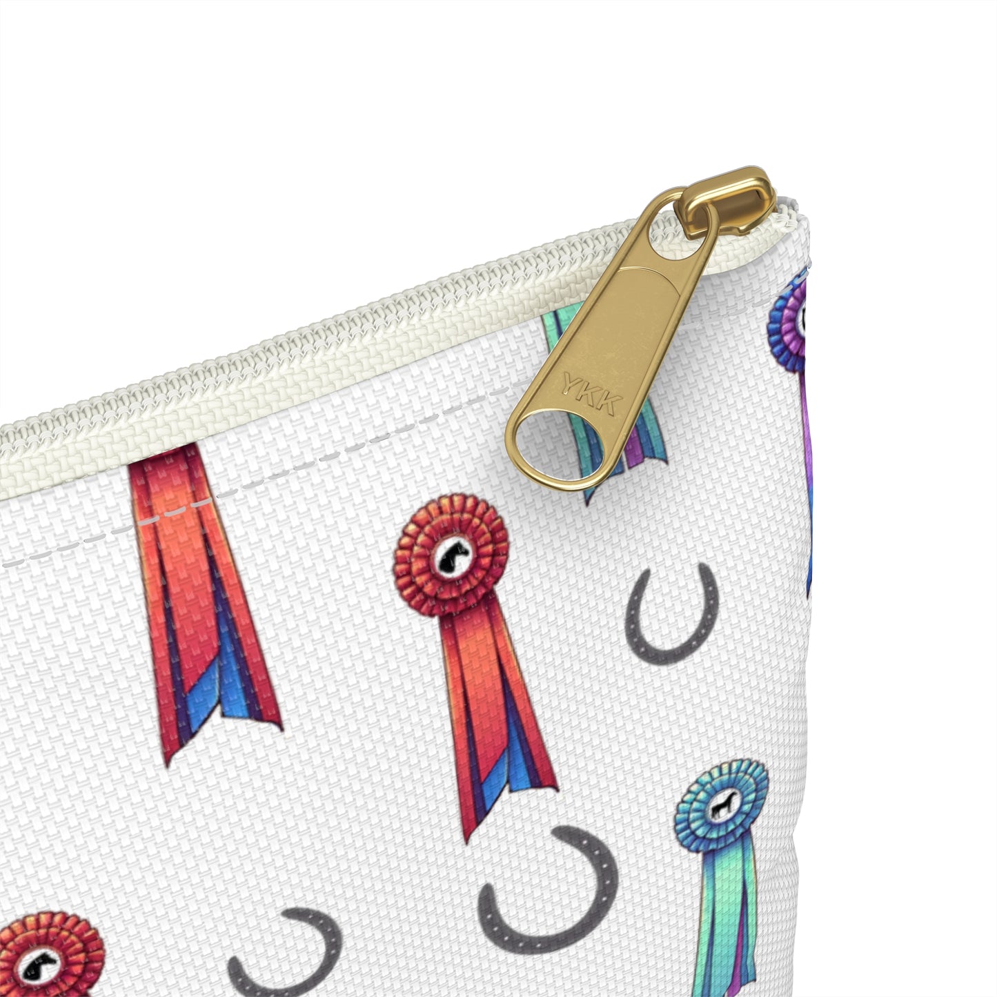 Horse Show Ribbons Theme Zipper Pouch Bag