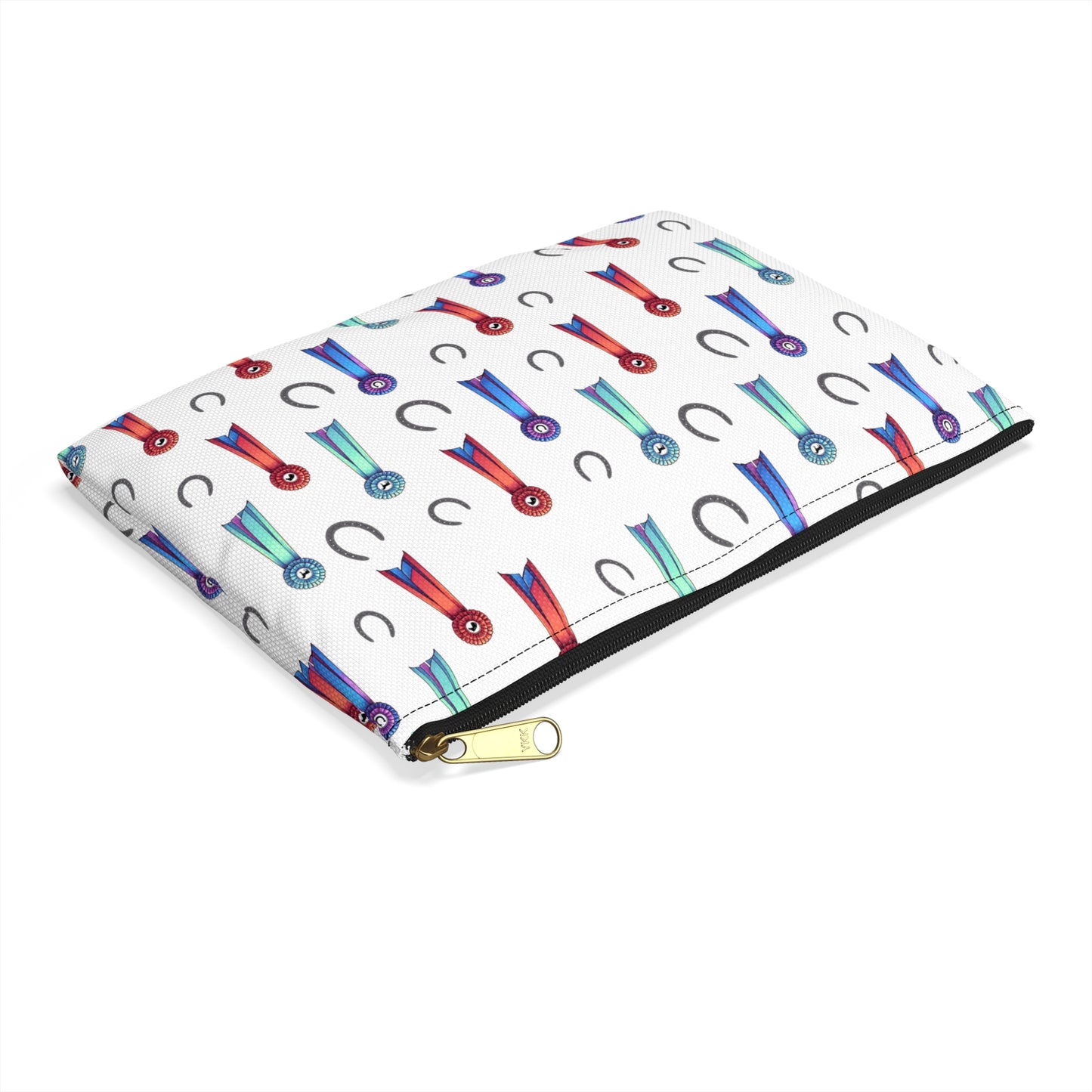 Horse Show Ribbons Theme Zipper Pouch Bag