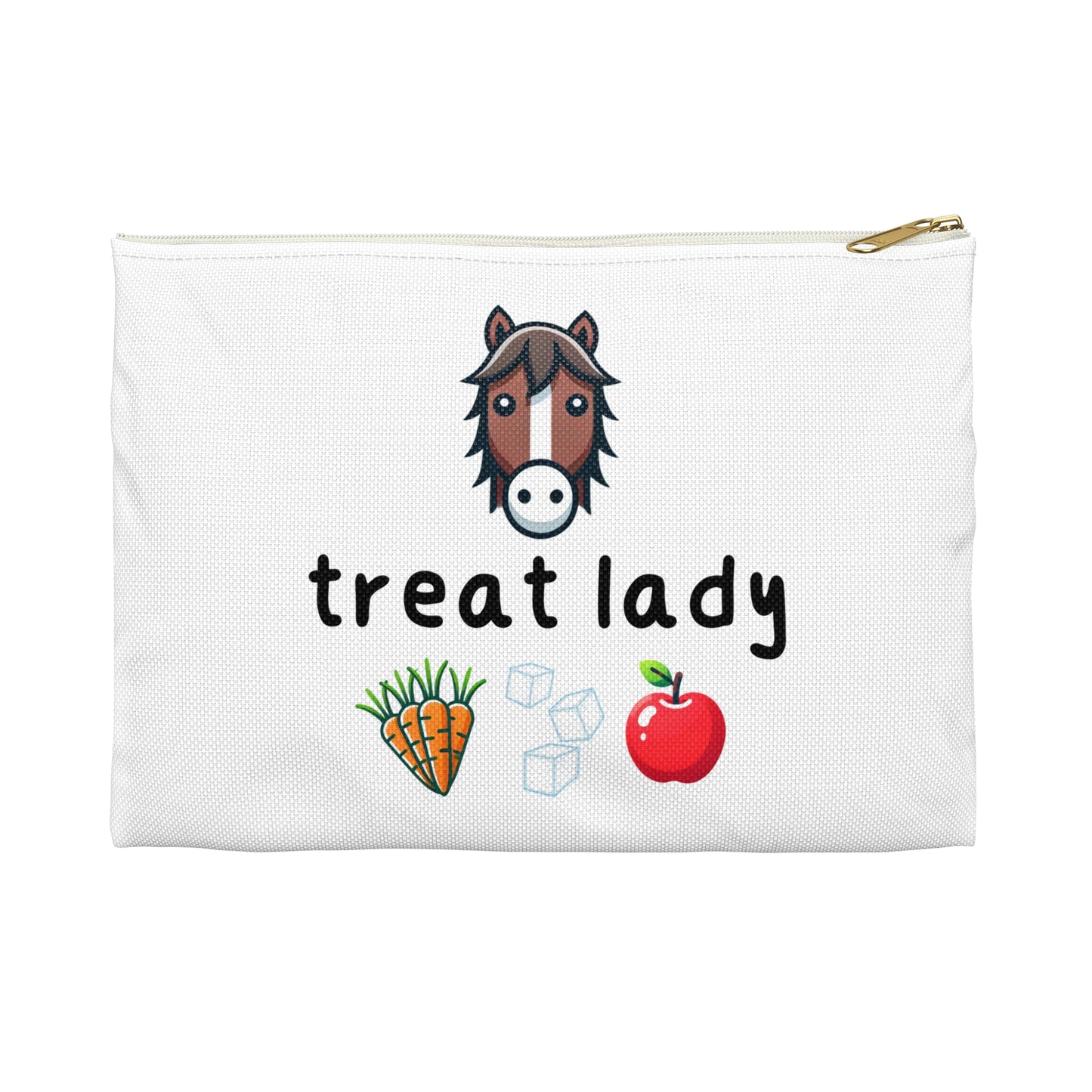 Treat Lady Horse Themed Zipper Pouch Bag