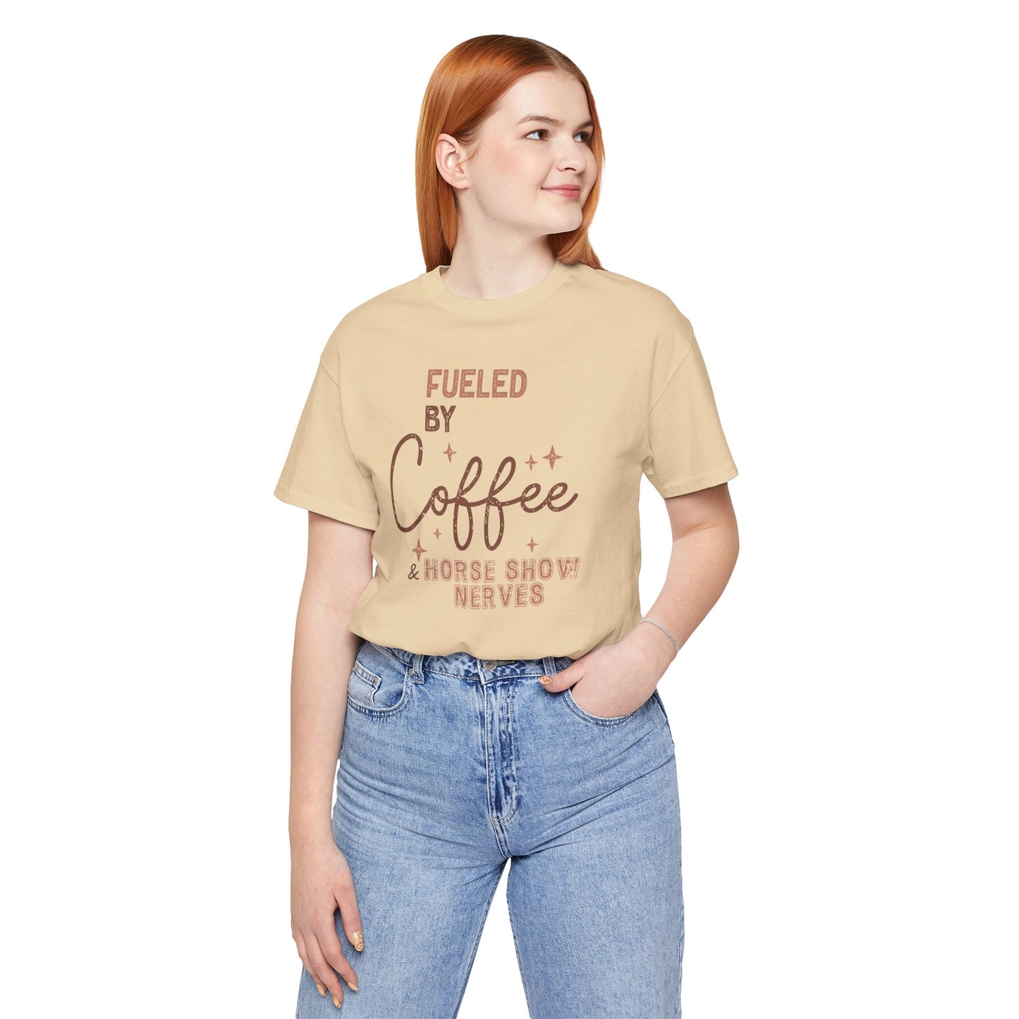 Fueled by Coffee and Horse Show Nerves Shirt (Adult)