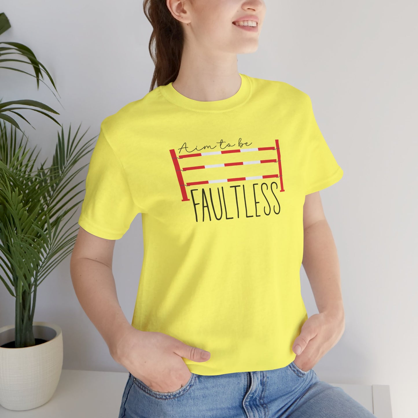 Aim to Be Faultless Horse Jumping Shirt (Adult)