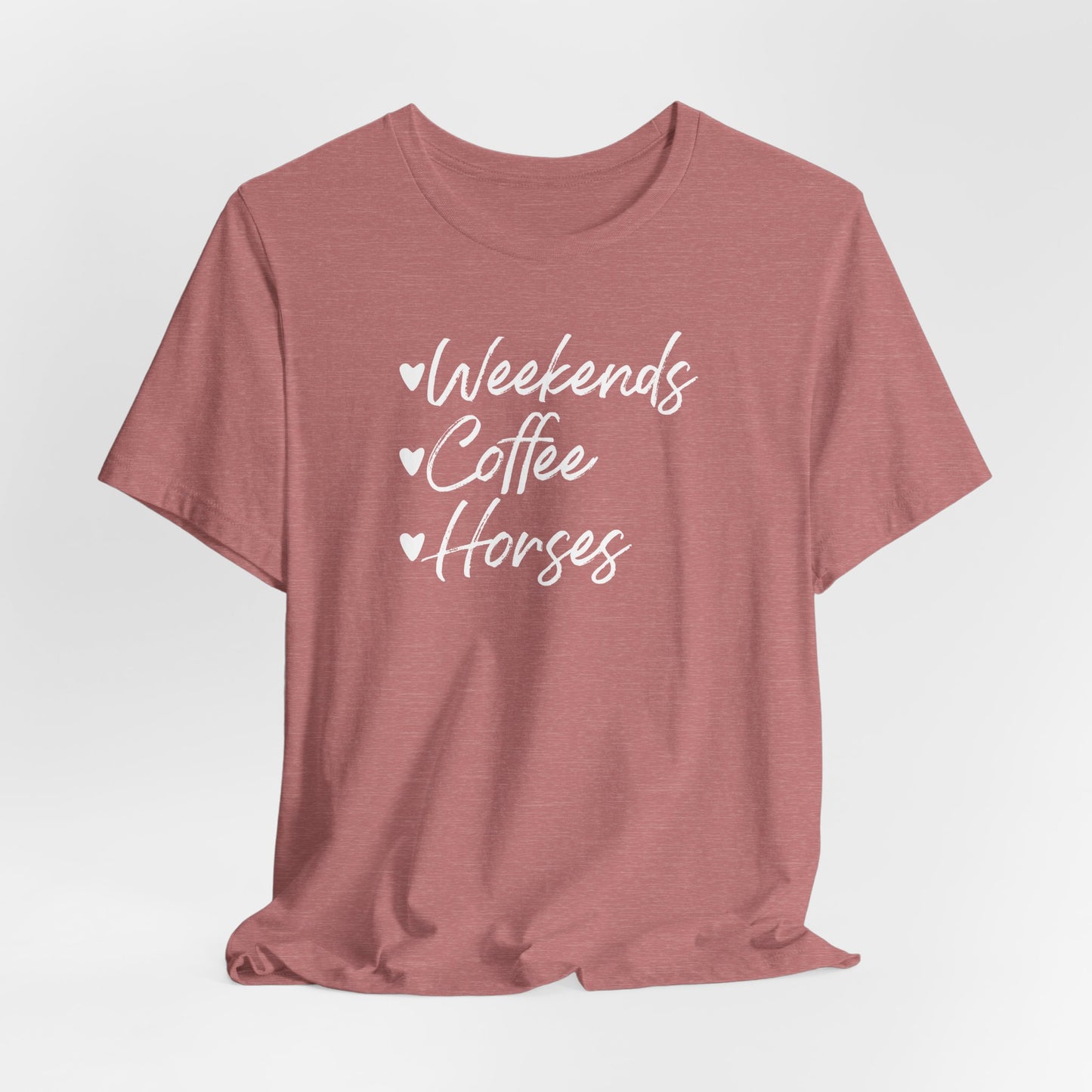 Weekends Coffee Horses Shirt (Adult)