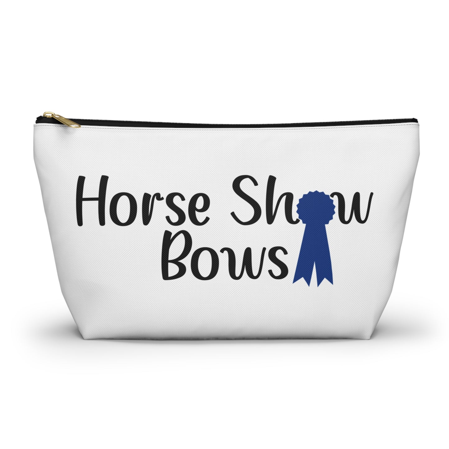 Blue Ribbon Horse Show Bows Zipper Pouch Bag