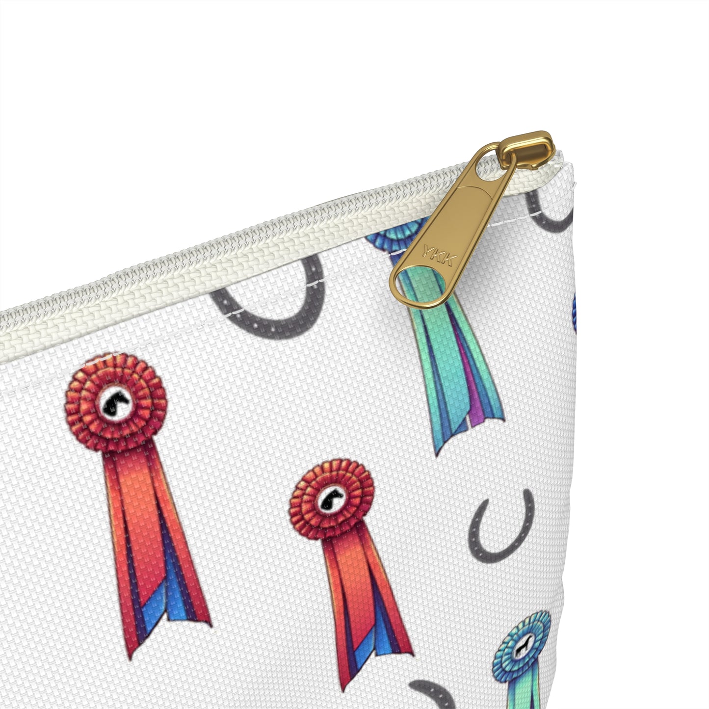 Horse Show Ribbons Theme Zipper Pouch Bag