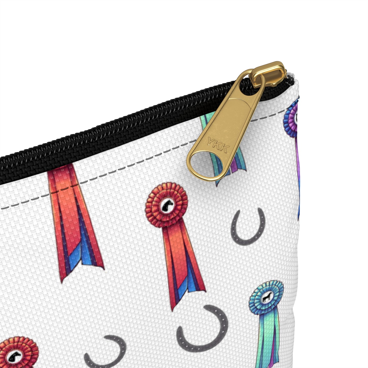 Horse Show Ribbons Theme Zipper Pouch Bag