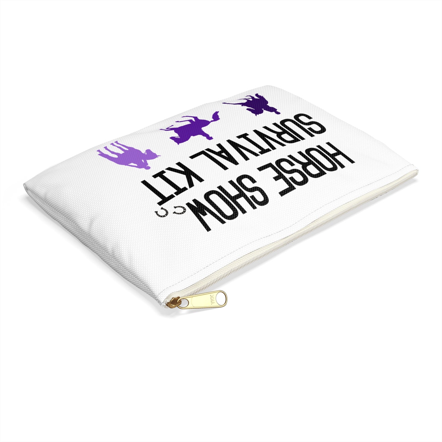 Dressage Horse Show Survival Kit Zipper Pouch Bag