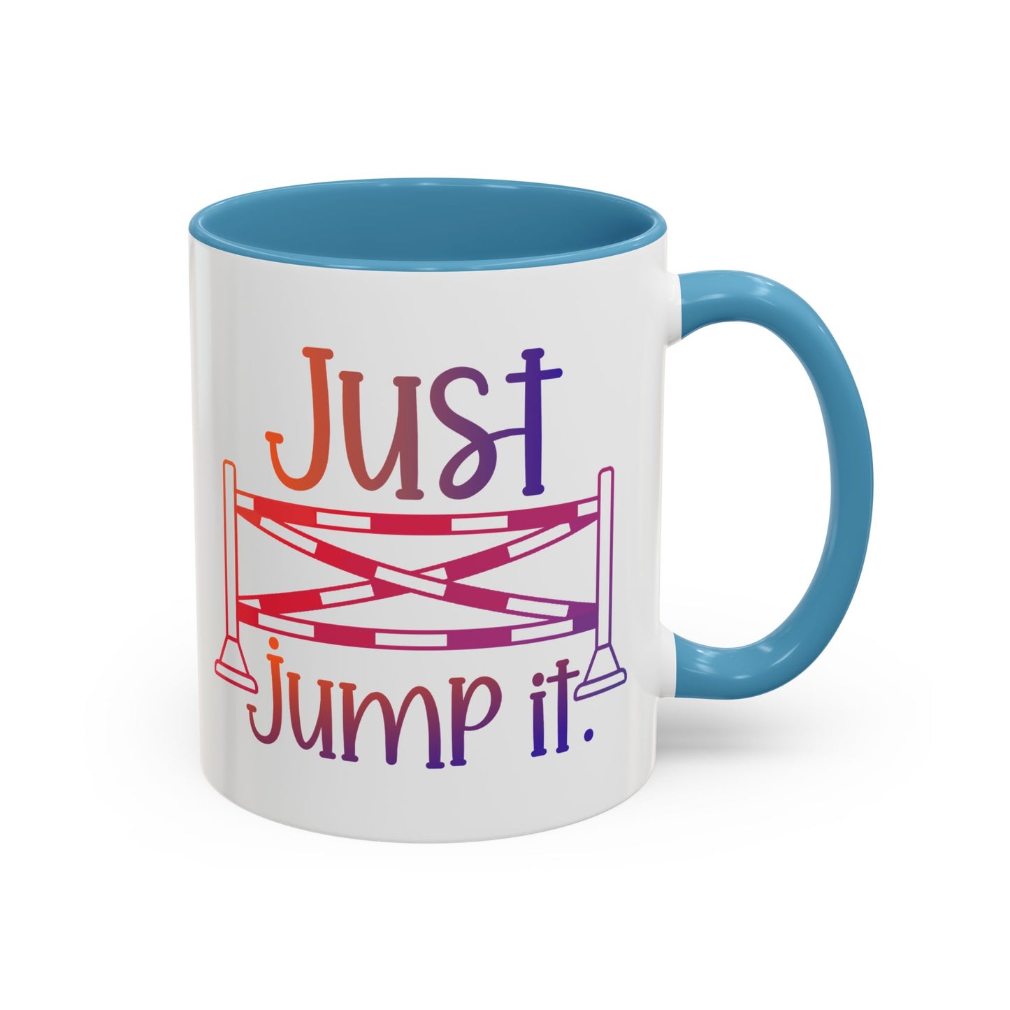 Just Jump It Horse Themed Ceramic Mug