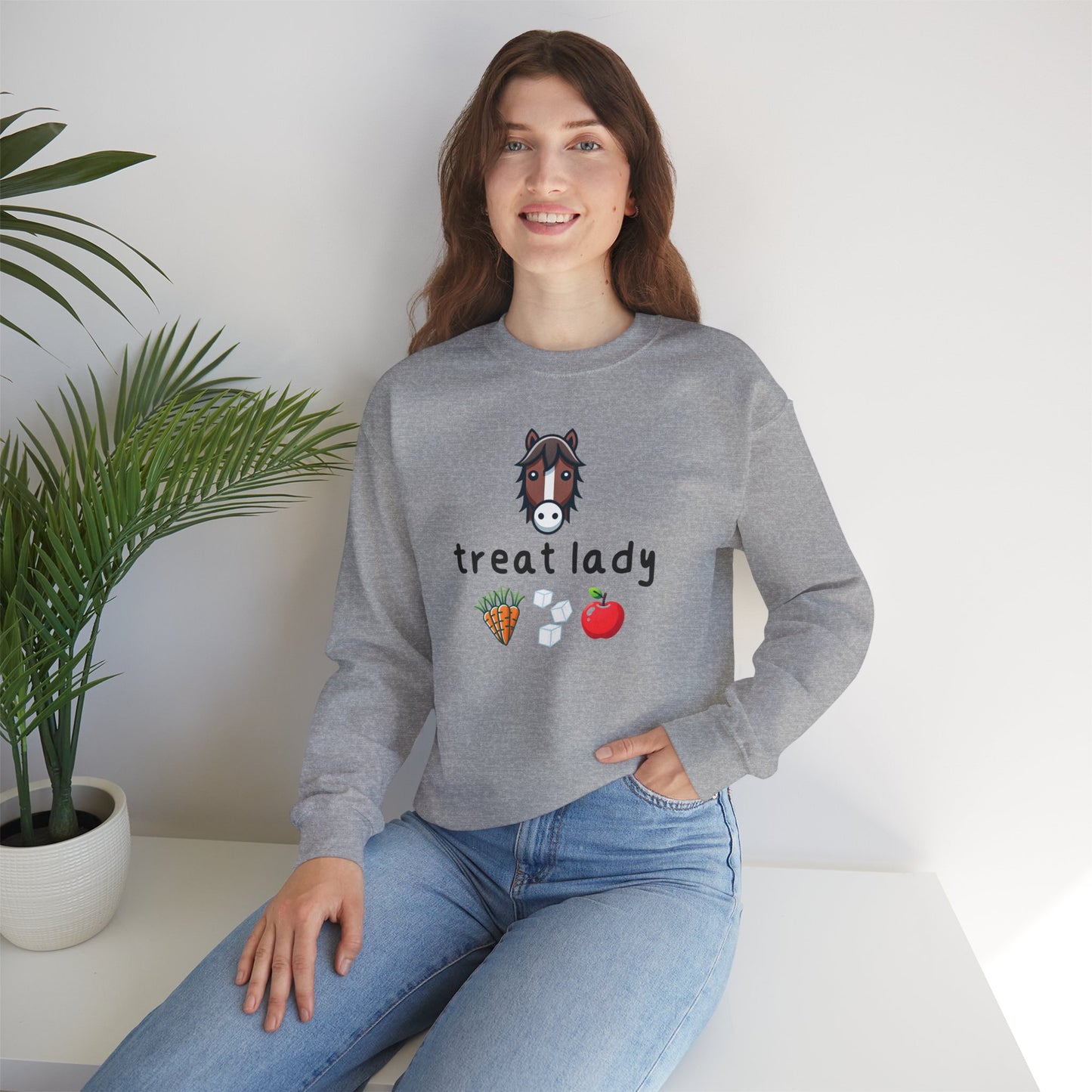 Treat Lady Horse Themed Sweatshirt