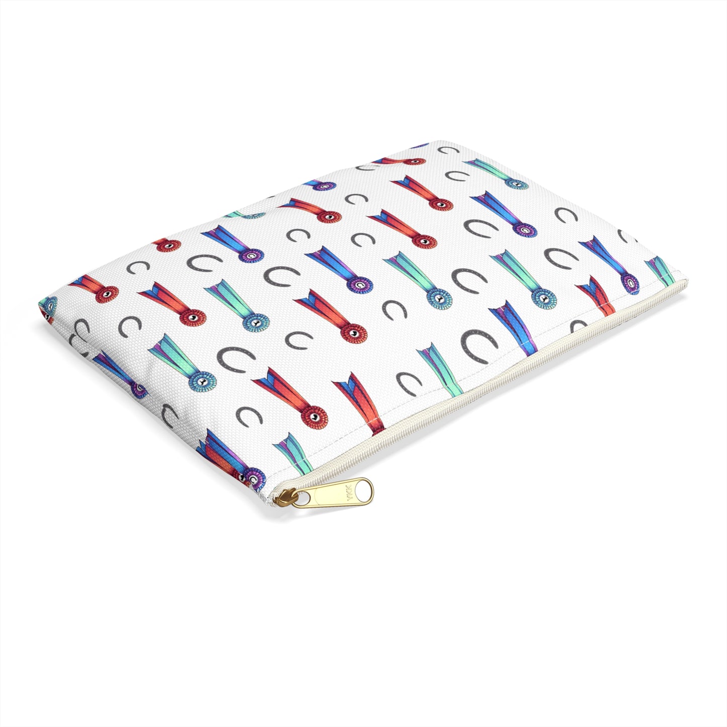 Horse Show Ribbons Theme Zipper Pouch Bag