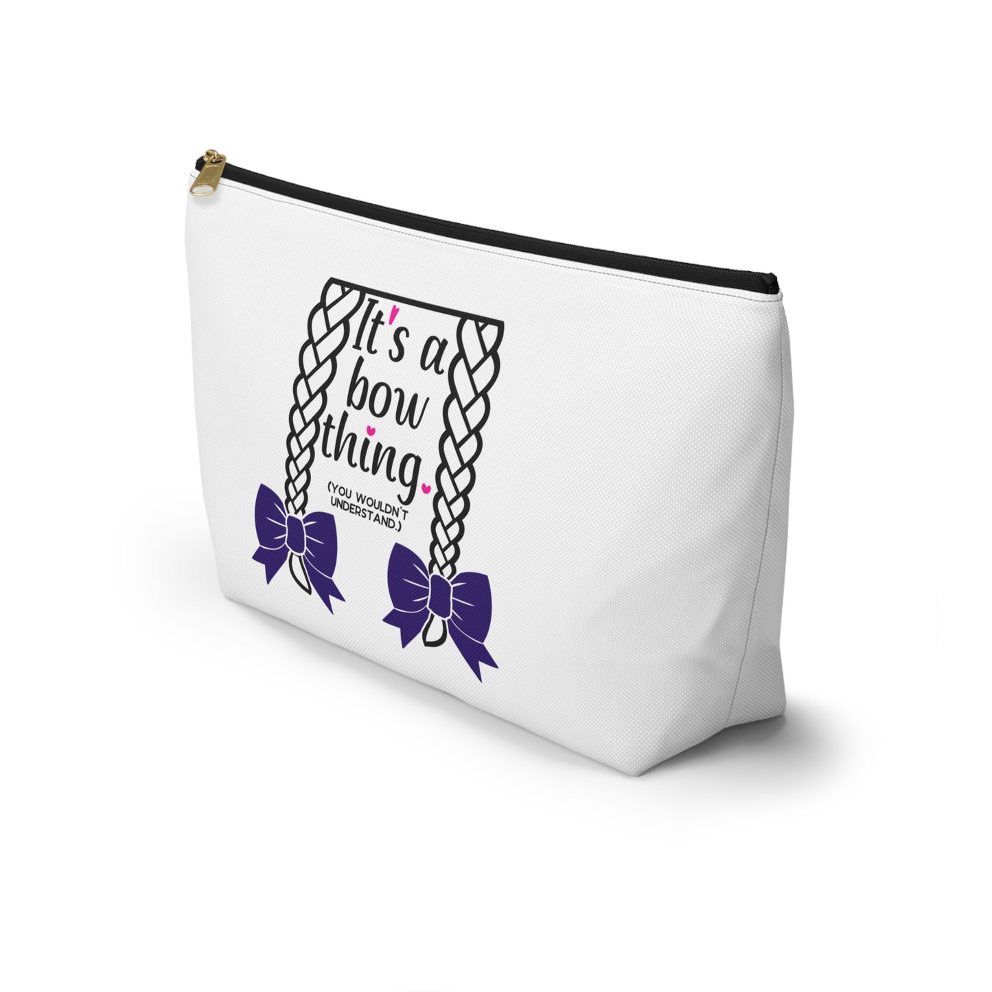 Equestrian Horse Show Bows Zipper Pouch Bag