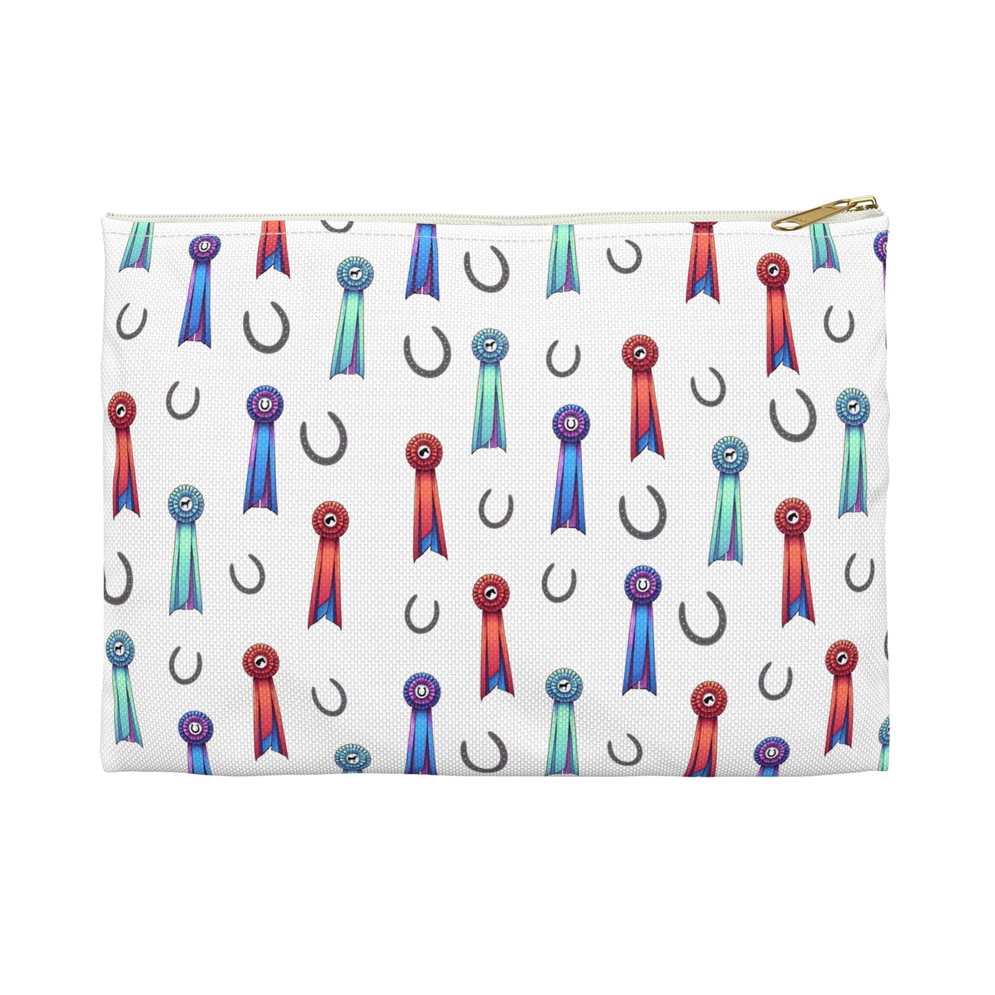 Horse Show Ribbons Theme Zipper Pouch Bag