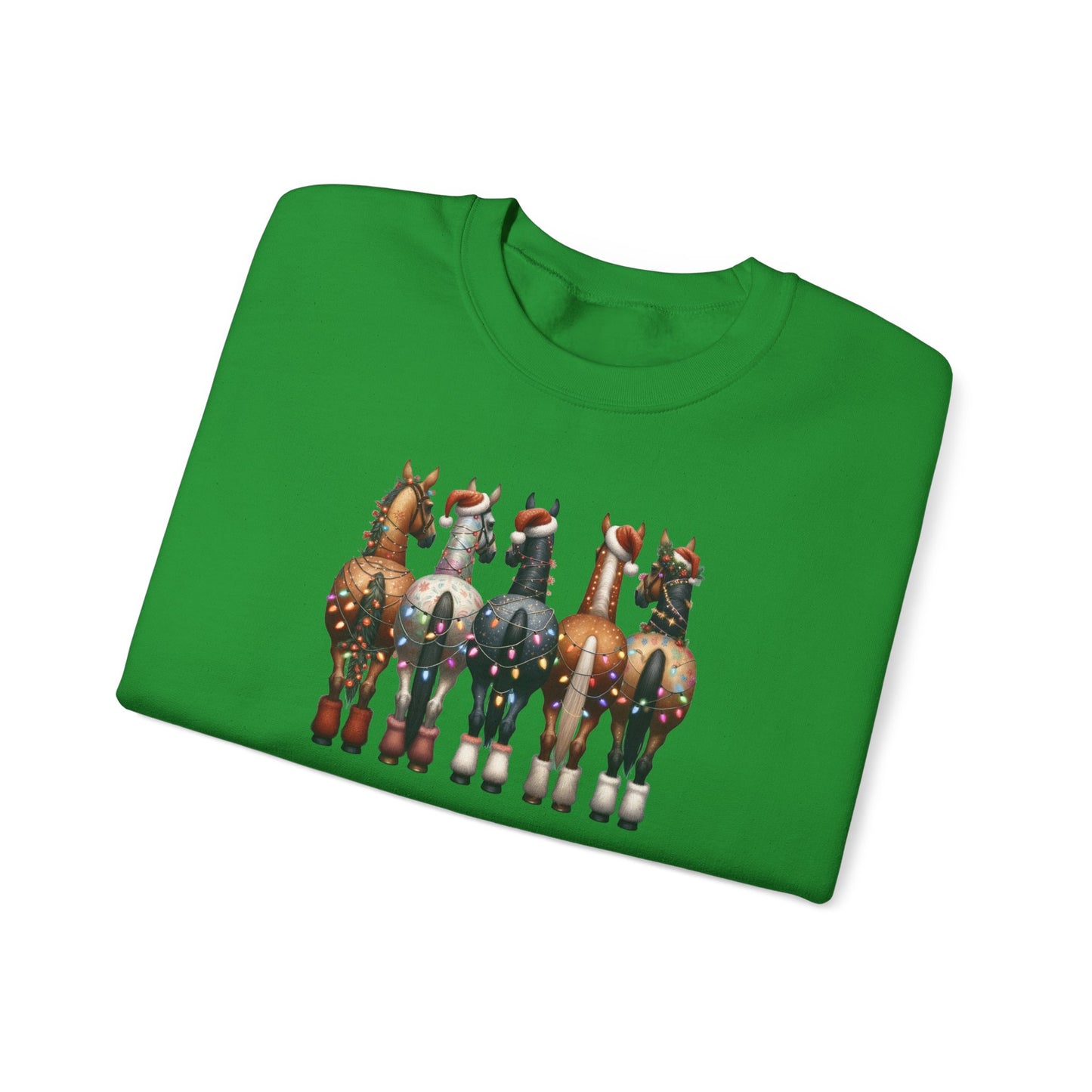 Christmas Horse Butts Festive Funny Sweatshirt (Adult)