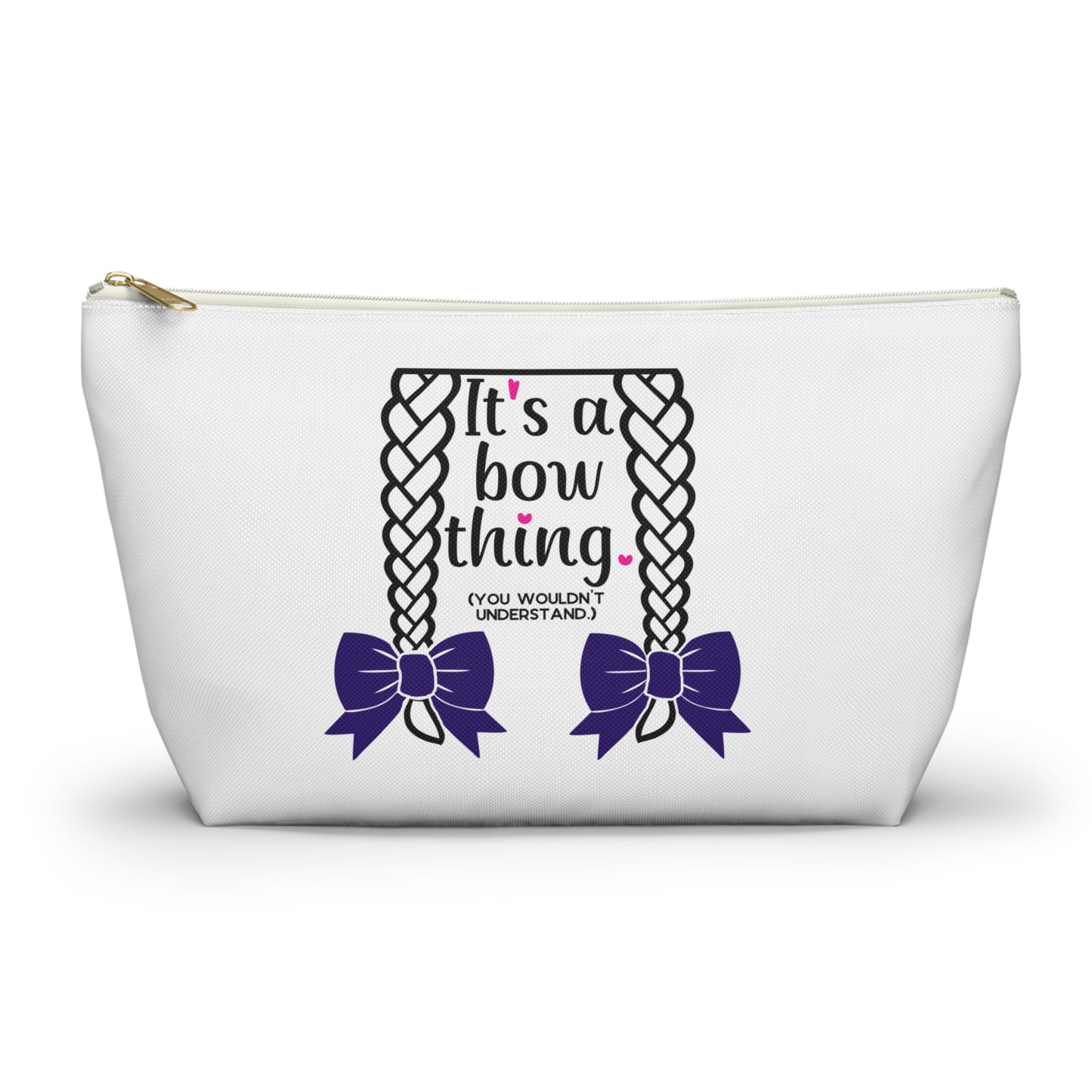 Equestrian Horse Show Bows Zipper Pouch Bag