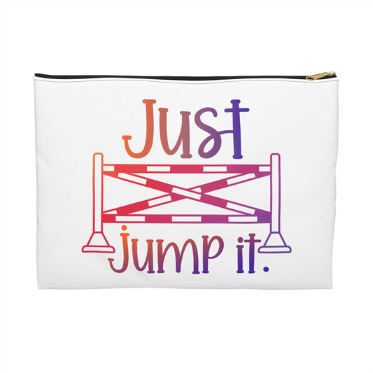 Just Jump It Zipper Pouch Bag