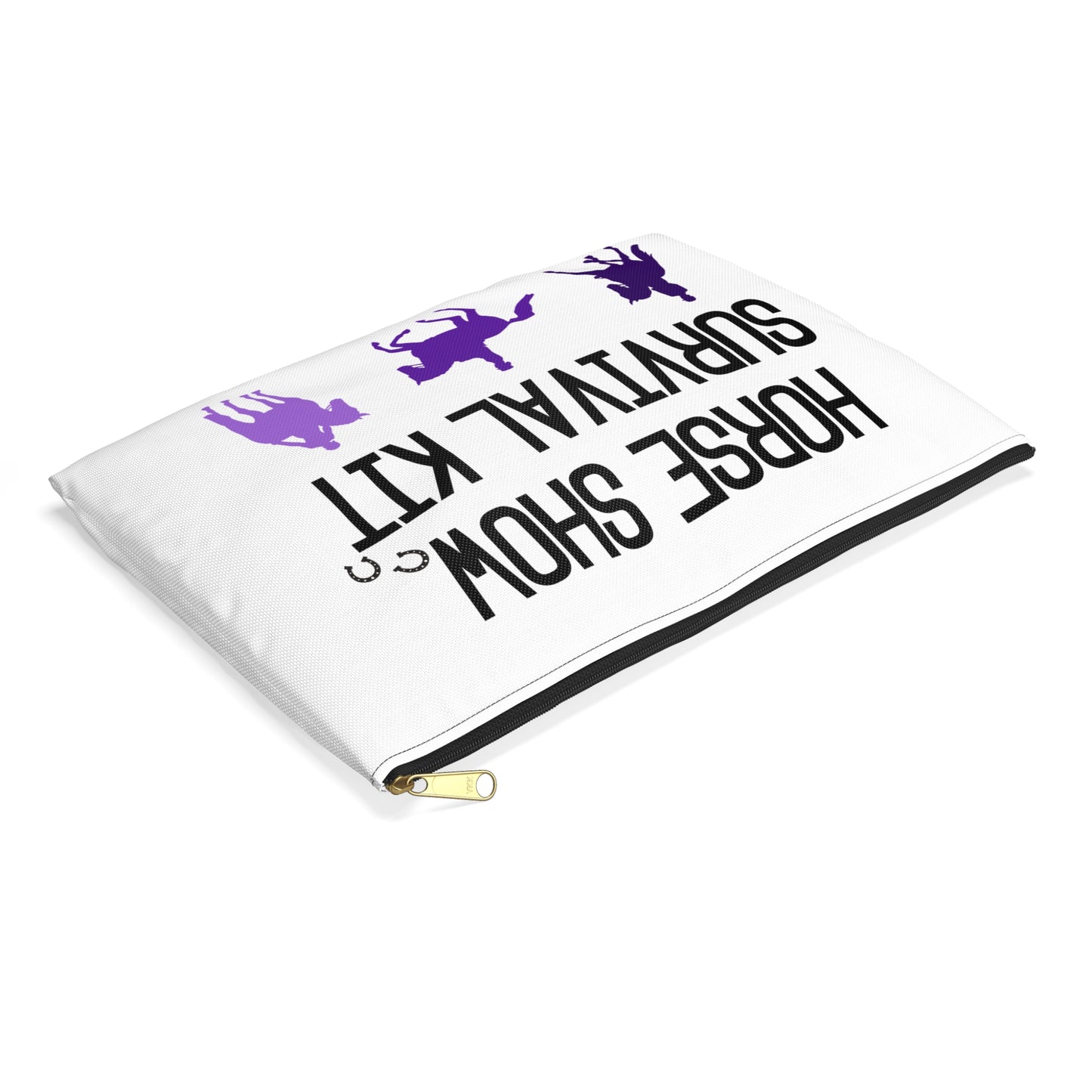 Dressage Horse Show Survival Kit Zipper Pouch Bag