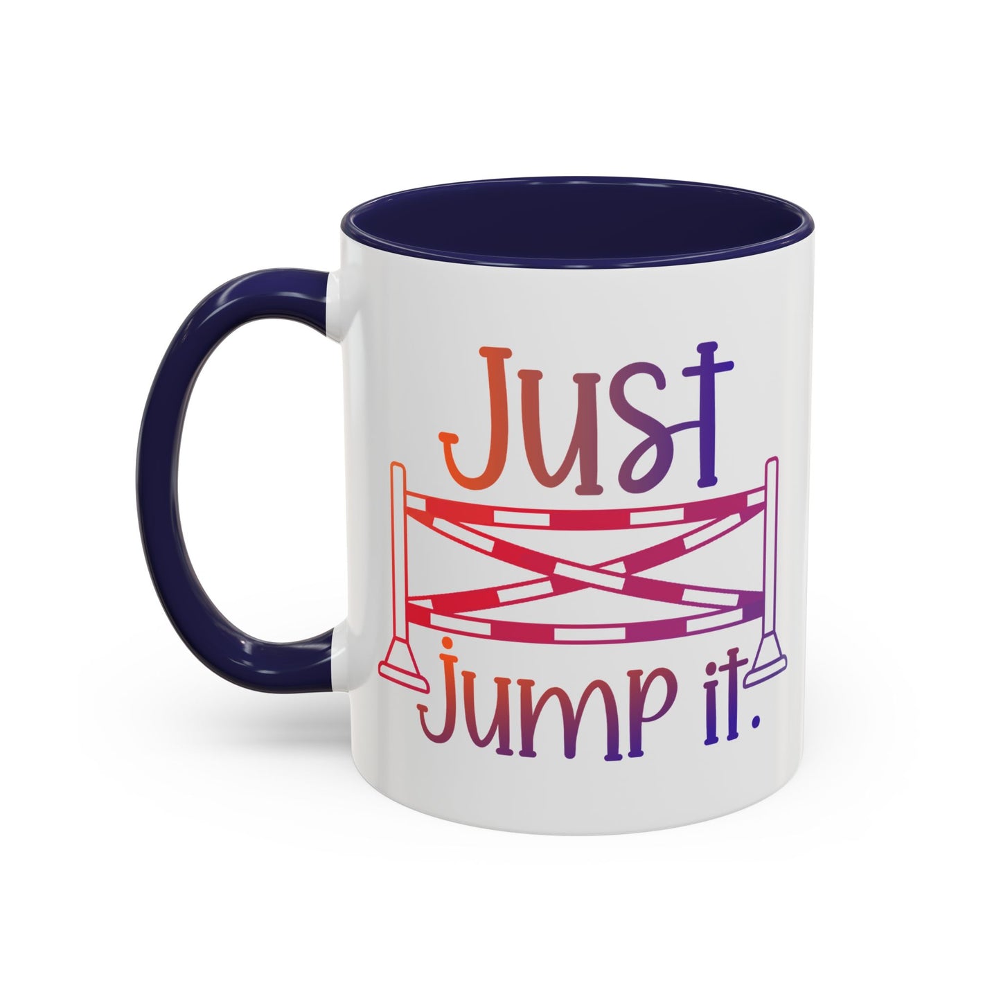 Just Jump It Horse Themed Ceramic Mug